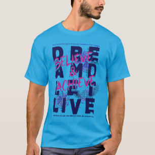 Camiseta Tipografía de Streetwear 'Cree y Logra'