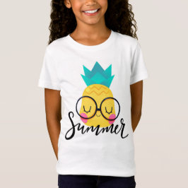 Camiseta Tipografía de verano con piña Cuta