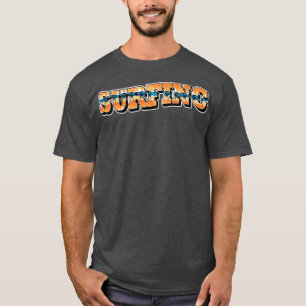 Camiseta Tipografía de verano de Surfing Beach