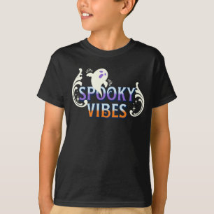 Camiseta Tipografía de Vibraciones Espeluznantes de Fantasm