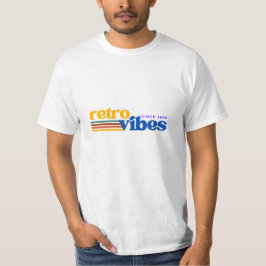 Camiseta Tipografía de vibraciones retro