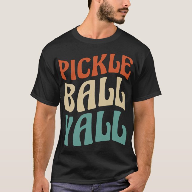 Camiseta Tipografía de Yall Vibrant Pickle Ball (Anverso)