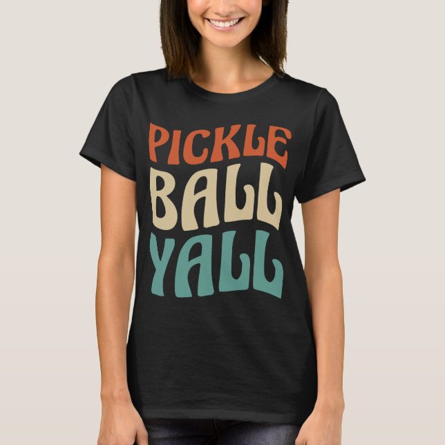 Camiseta Tipografía de Yall Vibrant Pickle Ball (Anverso)