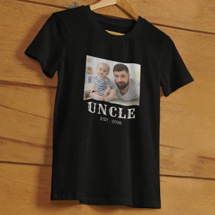 Camiseta Tipografía del año de establecimiento del tío Foto