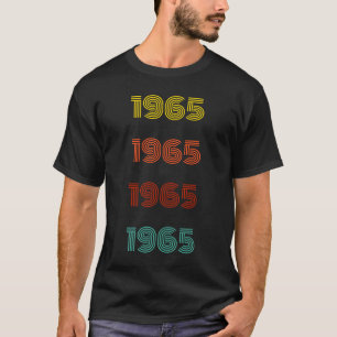 Camiseta Tipografía del año retro 1965