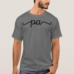 Camiseta tipografía del asistente médico de la pa