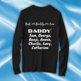 Camiseta Tipografía del Día del Padre Mejor Papá Nunca |