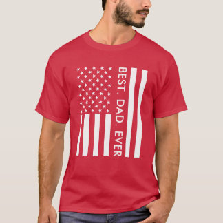Camiseta Tipografía del Día del Padres Bandera estadouniden