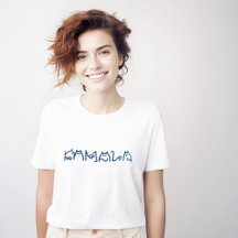 Tipografía del gato kamala cute original