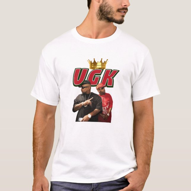 Camiseta Tipografía del grupo musical UGK (Anverso)