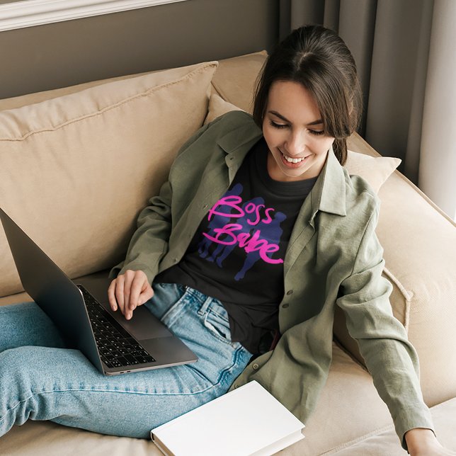 Camiseta Tipografía del guión de Babe Hustle (Subido por el creador)