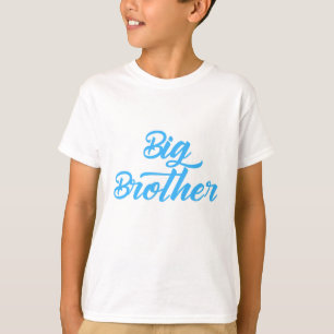 Camiseta Tipografía del hermano mayor azul