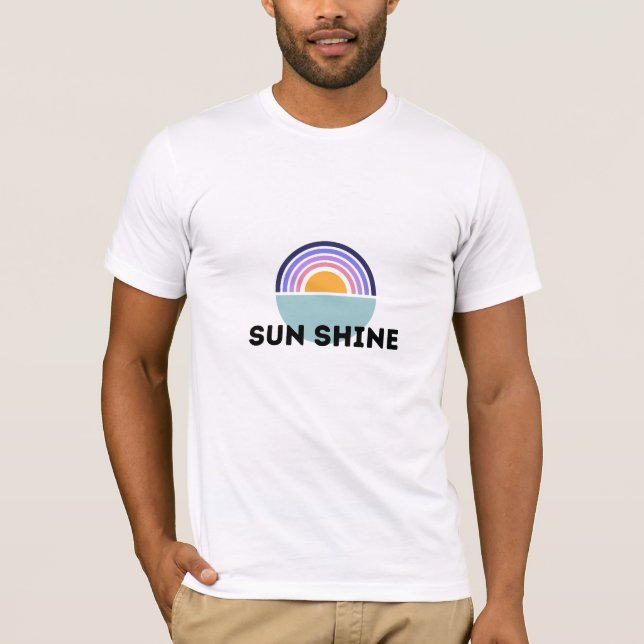 Camiseta Tipografía del Ilustracion de Sun Shine (Anverso)