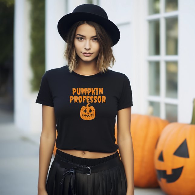Camiseta Tipografía del naranja del profesor calabaza (Subido por el creador)
