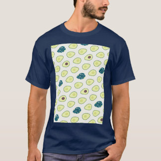 Camiseta Tipografía del Personalizado del patrón de aguacat