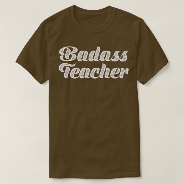 Camiseta Tipografía del profesor de Badass (Diseño del anverso)