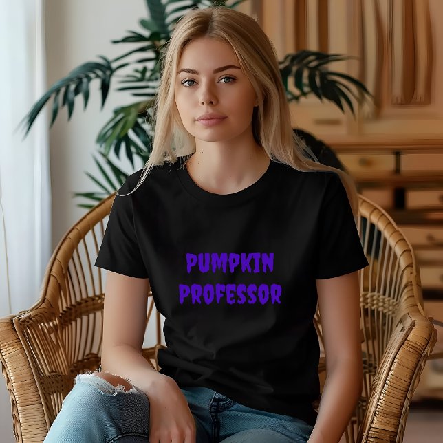 Camiseta Tipografía del profesor de calabaza morada (Subido por el creador)