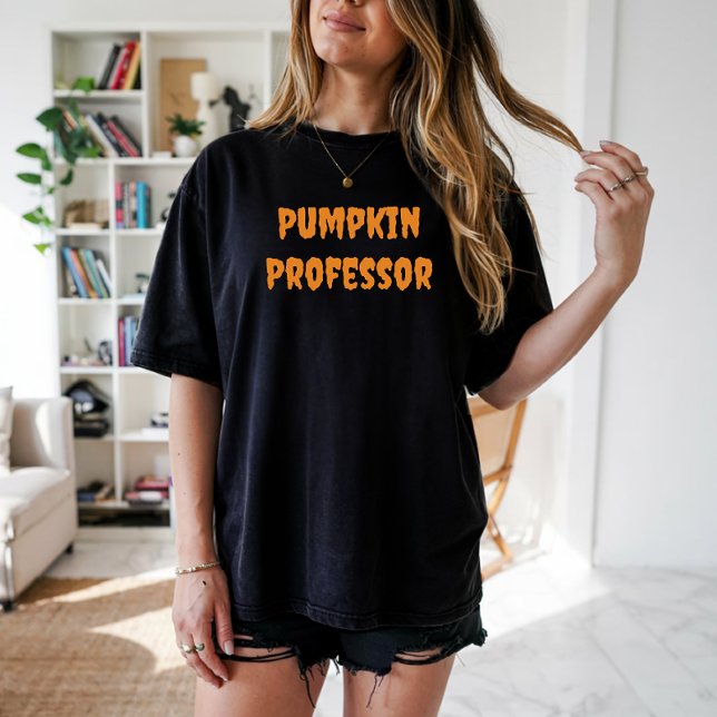 Camiseta Tipografía del profesor naranja de calabaza (Subido por el creador)
