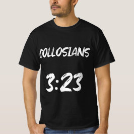 Camiseta Tipografía del versículo bíblico cristiano Colosen