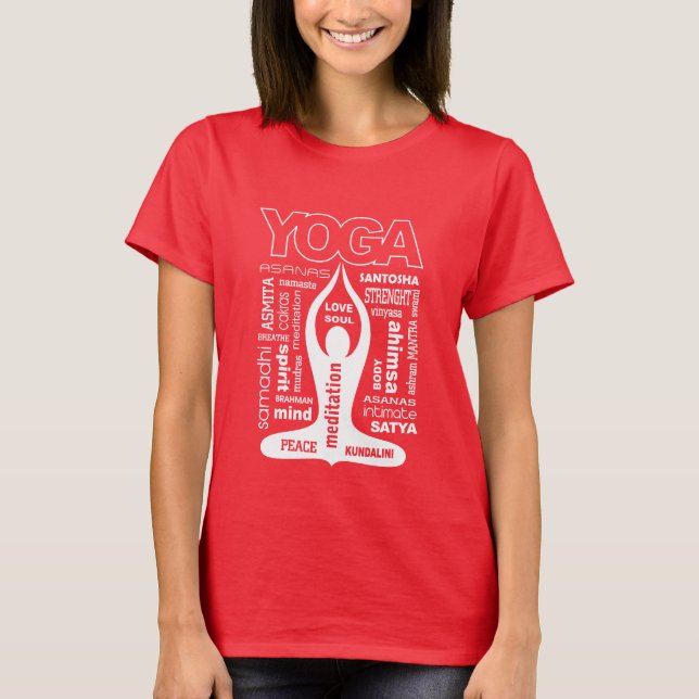 Camiseta Tipografía del yoga (Anverso)