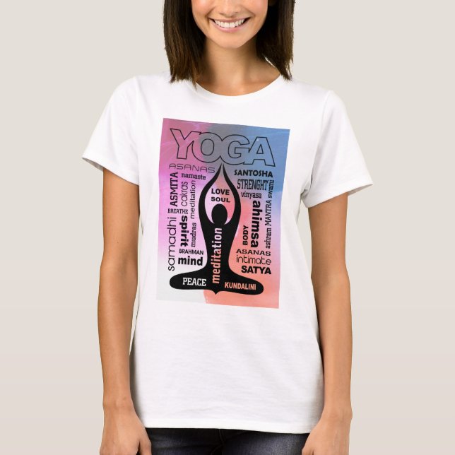 Camiseta Tipografía del yoga (Anverso)