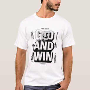 Camiseta Tipografía deportiva motivadora "VETE Y GANA"