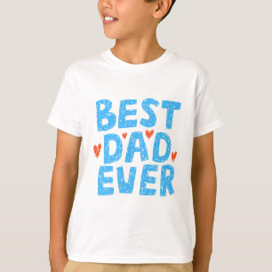 Camiseta Tipografía Dibujada a Mano 'Mejor Papá del Mundo'