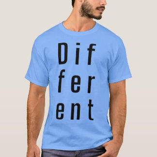 Camiseta Tipografía diferente funda inferior de texto negro