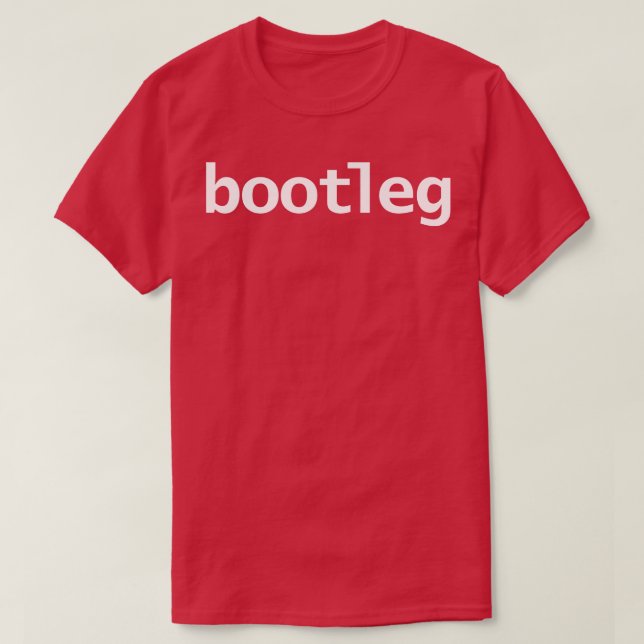 Camiseta Tipografía divertida de Bootleg (Diseño del anverso)