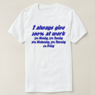 Camiseta Tipografía divertida de cita azul sobre esfuerzo l