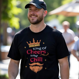 Camiseta Tipografía Divertida de Cita de Rey Colorida Moder