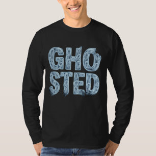 Camiseta Tipografía Divertida de Fantasmas Translúcidos Fan