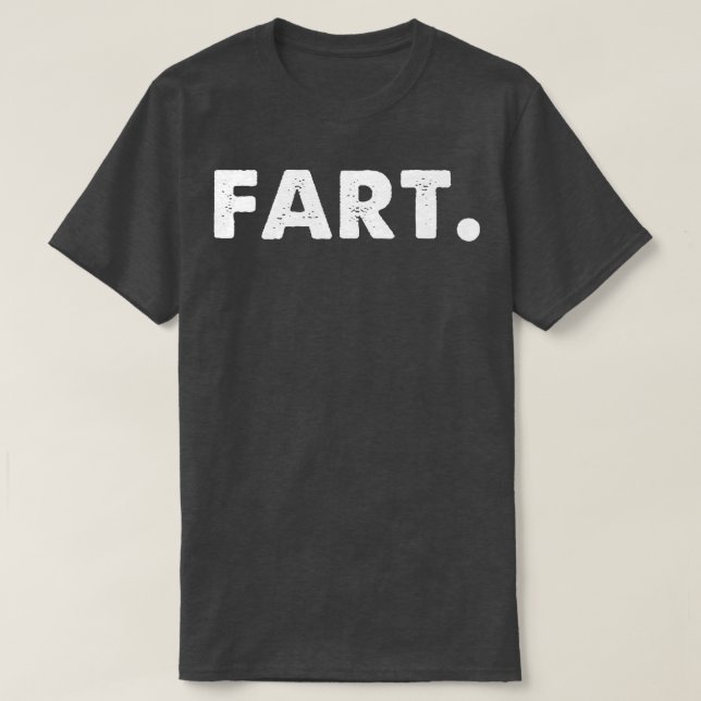 Camiseta Tipografía divertida de Fart (Diseño del anverso)