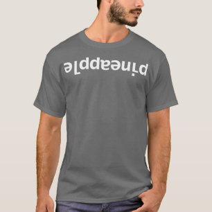 Camiseta Tipografía divertida de piña al revés