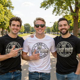 Camiseta Tipografía divertida de soltero de padrino vintage