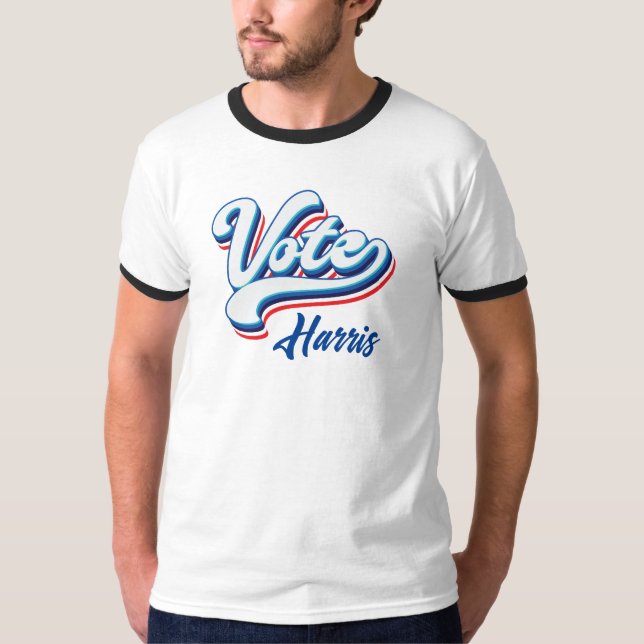 Camiseta Tipografía electoral de votación (Anverso)
