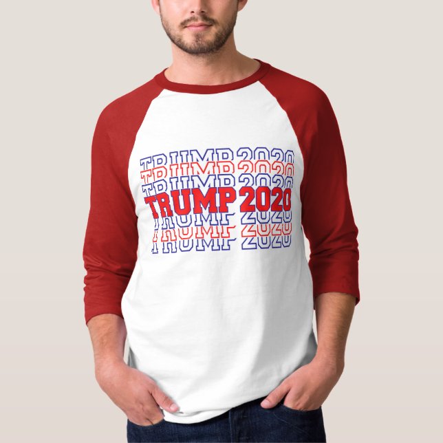 Camiseta Tipografía electoral pro Trump 2020 (Anverso)