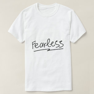 Camiseta Tipografía Empoderante y Audaz - Sin Miedo