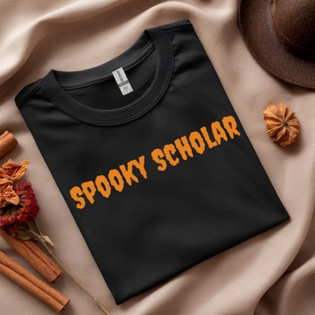 Camiseta Tipografía espeluznante del naranja académico (Subido por el creador)