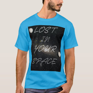 Camiseta Tipografía Estética Significativa Perdido en Tu Es