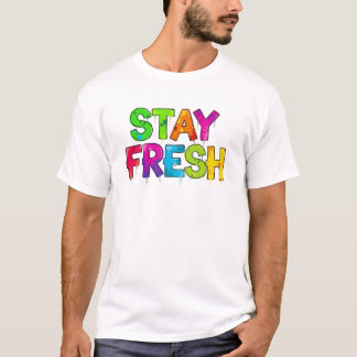 Camiseta Tipografía estilo graffiti 'MANTÉN FRESCO', pintur