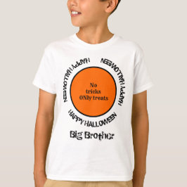 Camiseta Tipografía feliz Halloween para niños