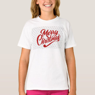 Camiseta Tipografía Feliz Navidad