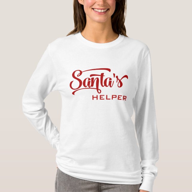 Camiseta Tipografía festiva de Santa Elena (Anverso)
