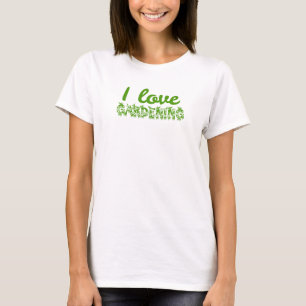 Camiseta Tipografía floral "Amo la jardinería"