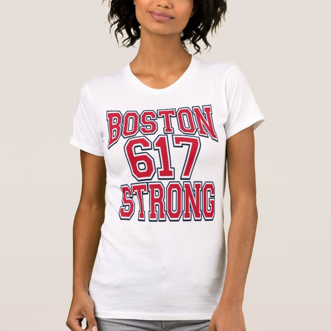 Camiseta Tipografía FUERTE 617 de Boston (Anverso)