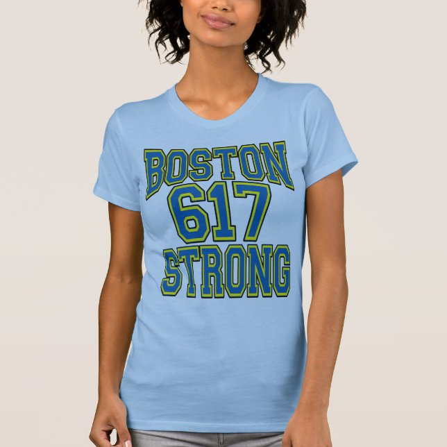 Camiseta Tipografía FUERTE 617 de Boston (Anverso)