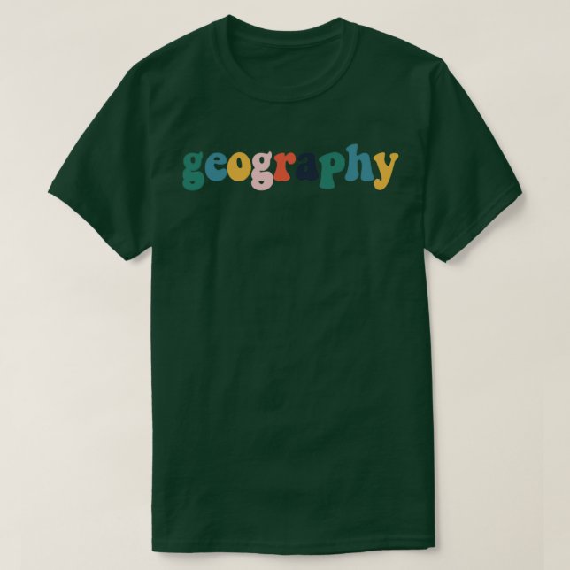 Camiseta Tipografía geográfica (Diseño del anverso)