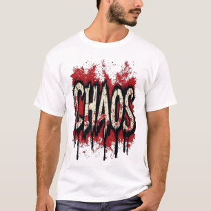 Camiseta Tipografía Gruñida Angustiada por el Caos - Salpic
