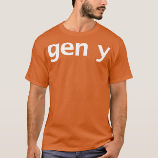 Camiseta Tipografía mínima de Gen Y